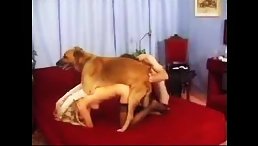 Sizzling Three-Way with Dirty Blondes and a Dog!