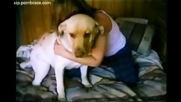Blonde Girl Goes Wild With Dog: Free Animal Pleasure!
