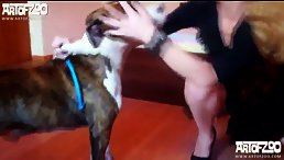 SHOCKING: Horny Slut Caught Fucking Her Dog at Home!